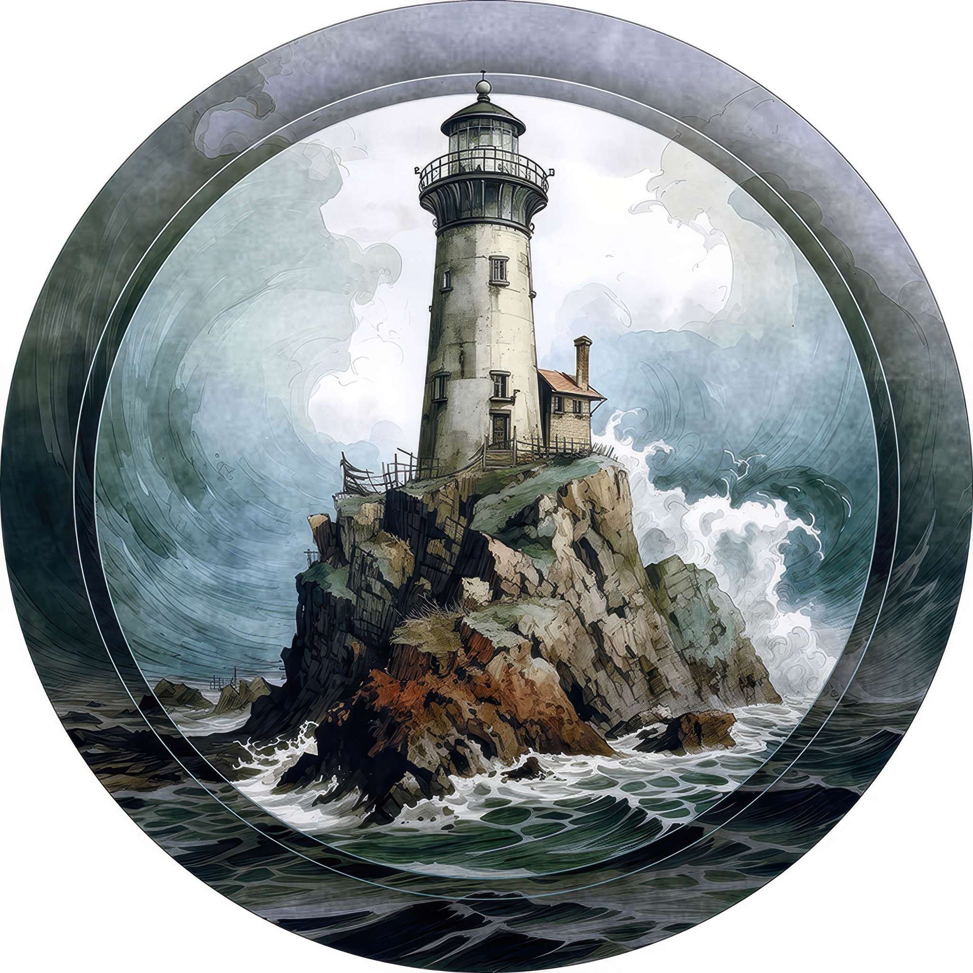 Lighthouse on the Rocks