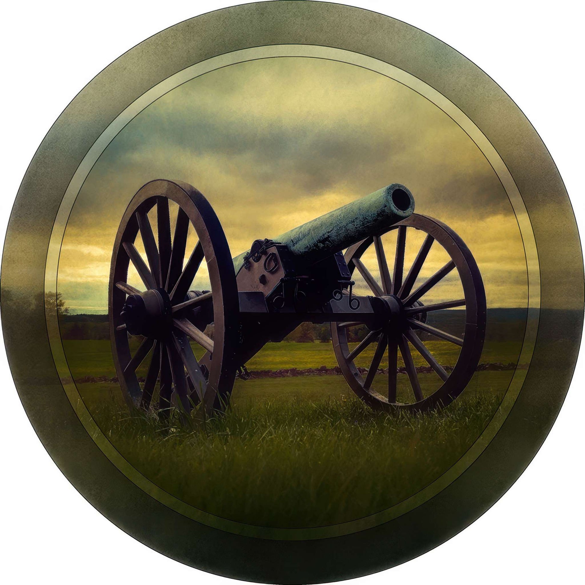 RP0033_gettysburg-gun Photo Magnet