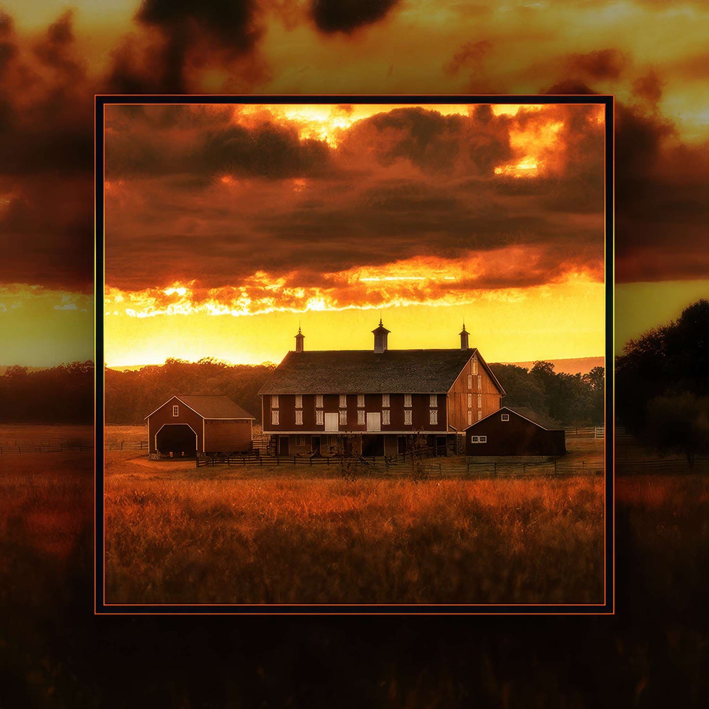 SPBA0808_Codori-Farm-Sunset Photo Magnet