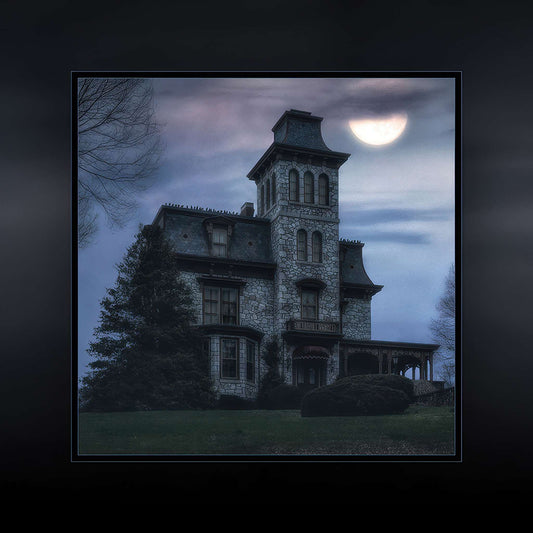 Haunted House Photo Magnet